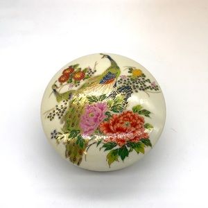 Vintage Andrea Sadek Painted Porcelain Trinket Box